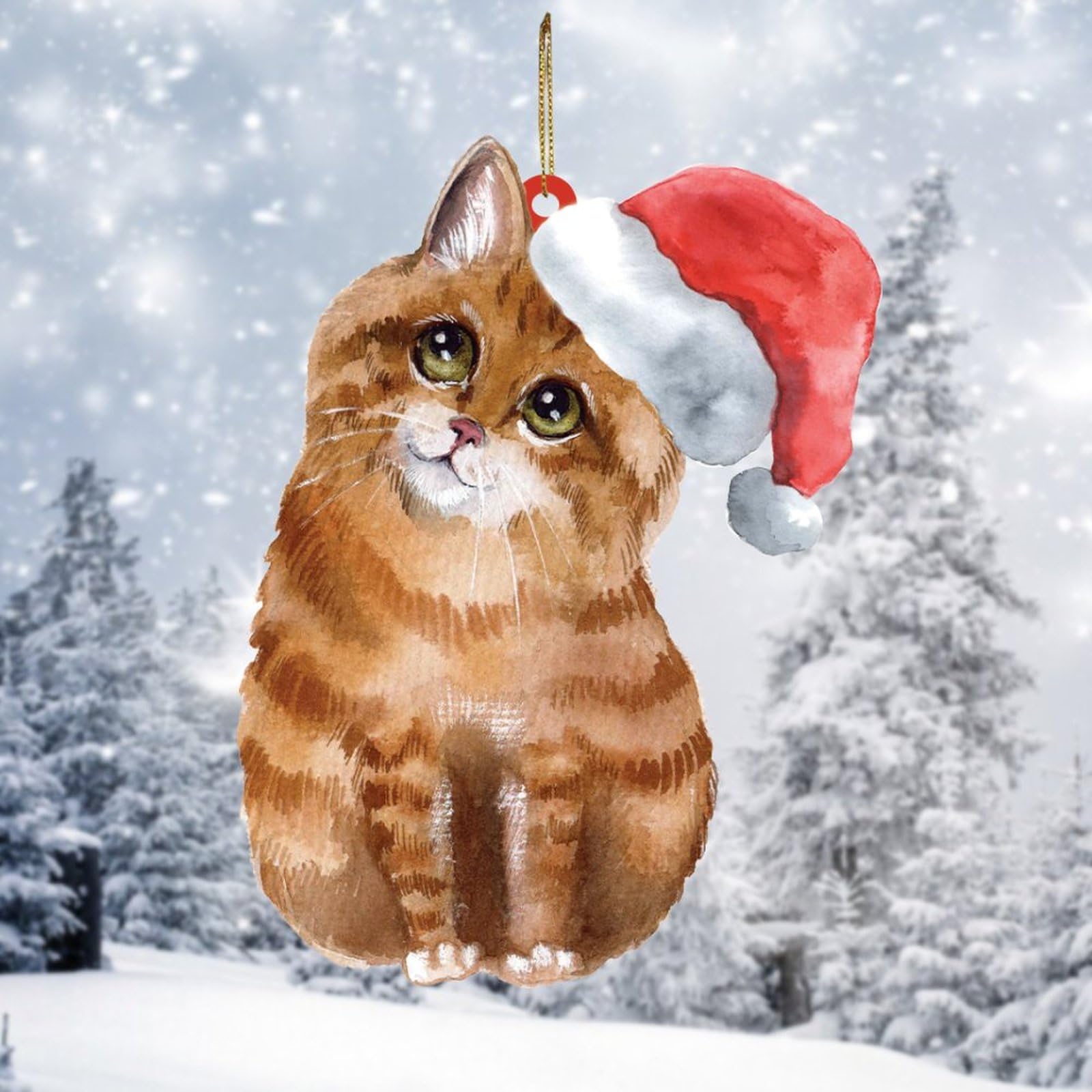 Amazon.com: Cat Christmas Ornament Vintage Cat Decorations Gift